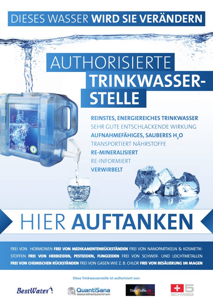 Wassertankstelle Heiden kostenlos sauberes reines Trinkwasser
